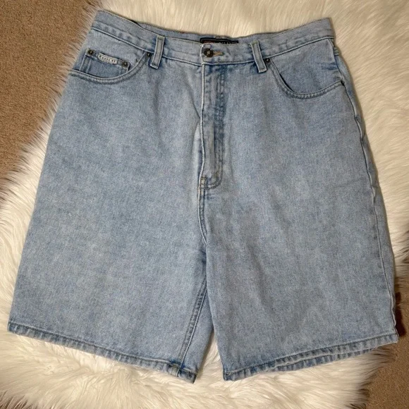 Route 66 90’s Light Denim Women’s Mom Shorts Jorts 13/14 - Picture 2 of 8
